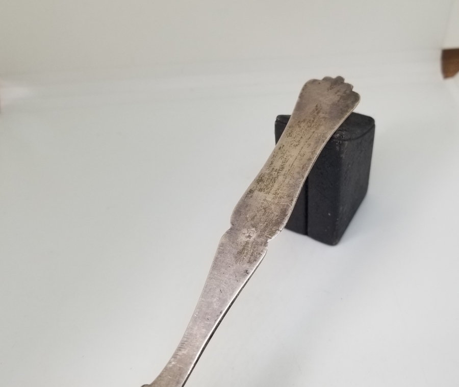 ÜZERİ RUMCA İNSİYALLİ OSMANLI DÖNEMİ AZNAVUR İŞÇİLİKLİ GÜMÜŞ KAŞIK