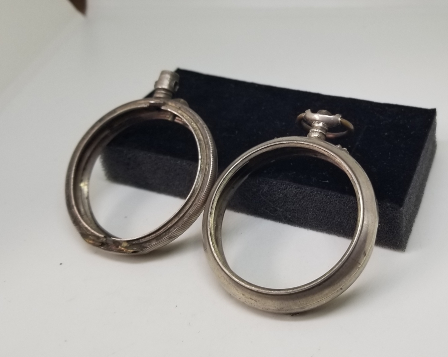 OSMANLI DÖNEMİ GÜMÜŞ CEP SAATİ KASA PARÇALARI