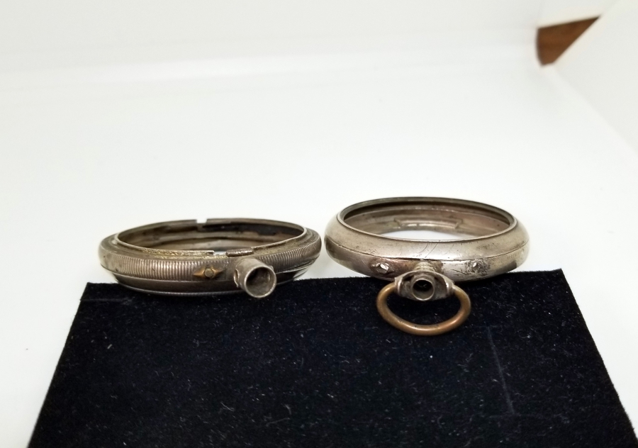 OSMANLI DÖNEMİ GÜMÜŞ CEP SAATİ KASA PARÇALARI