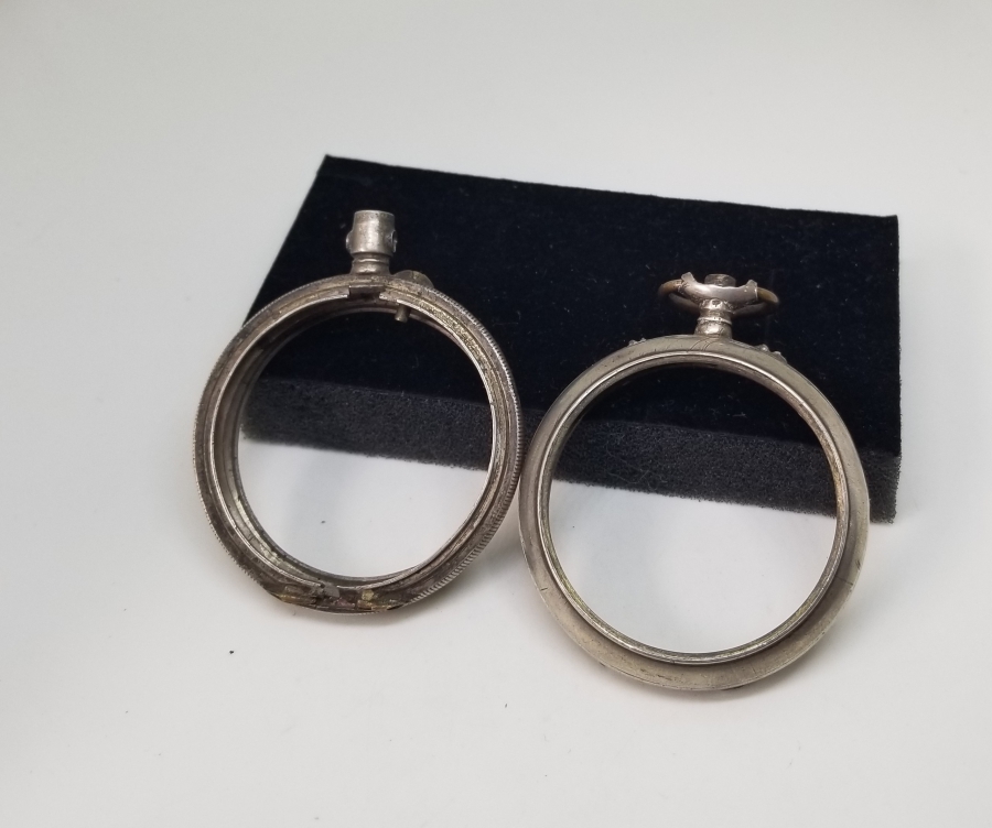 OSMANLI DÖNEMİ GÜMÜŞ CEP SAATİ KASA PARÇALARI