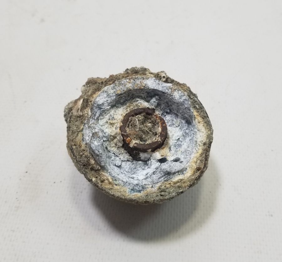 1. DÜNYA SAVAŞI DÖNEMİ FOSİLLEŞMİŞ OSMANLI TOP MERMİSİ BAŞLIĞI