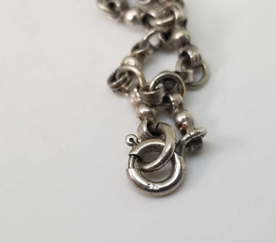 GRANAT TAŞLI ÖZEL YAPIM GÜMÜŞ GERDANLIK