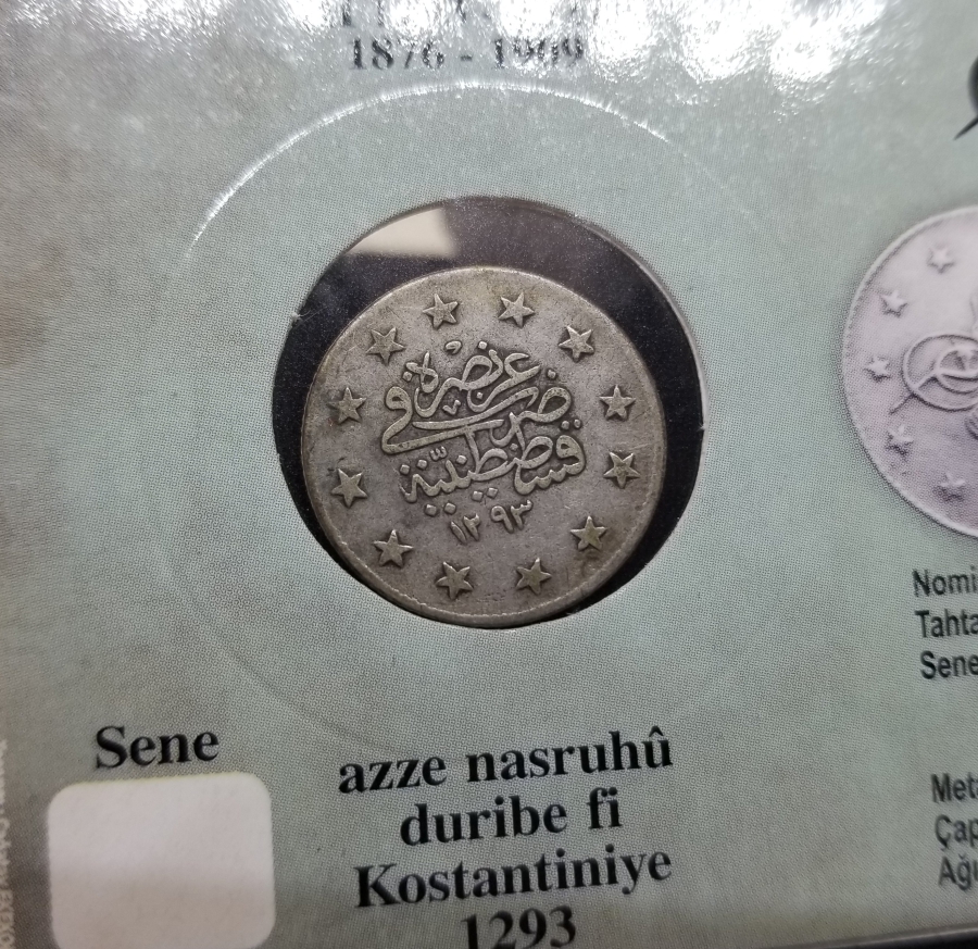 SULTAN ABDÜLHAMİD DÖNEMİ GÜMÜŞ 2 KURUŞ MECİDİYE