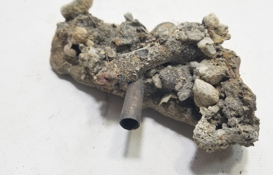 1. DÜNYA SAVAŞI DÖNEMİ FOSİLLEŞMİŞ OSMANLI MAVZER MERMİSİ KOVANI