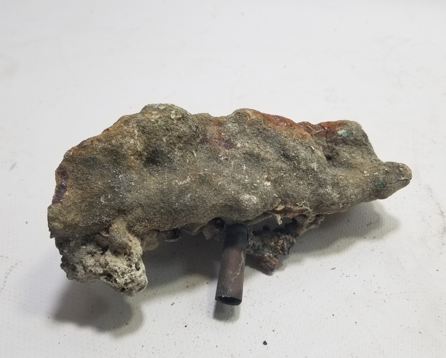 1. DÜNYA SAVAŞI DÖNEMİ FOSİLLEŞMİŞ OSMANLI MAVZER MERMİSİ KOVANI