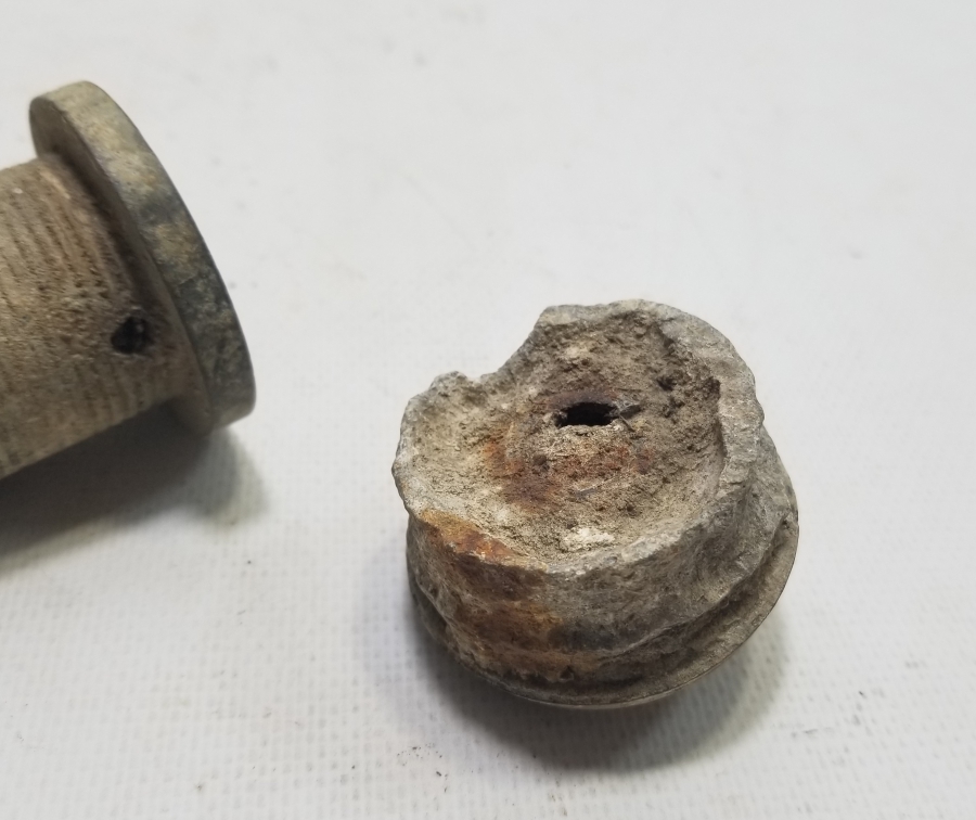 1. DÜNYA SAVAŞI DÖNEMİ İKİ ADET OSMANLI TOP MERMİSİ ATEŞLEME FÜNYESİ