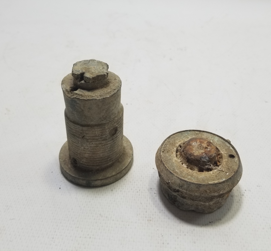 1. DÜNYA SAVAŞI DÖNEMİ İKİ ADET OSMANLI TOP MERMİSİ ATEŞLEME FÜNYESİ