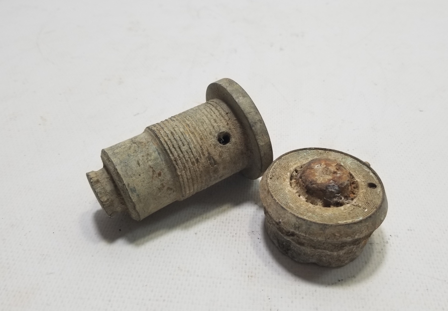 1. DÜNYA SAVAŞI DÖNEMİ İKİ ADET OSMANLI TOP MERMİSİ ATEŞLEME FÜNYESİ