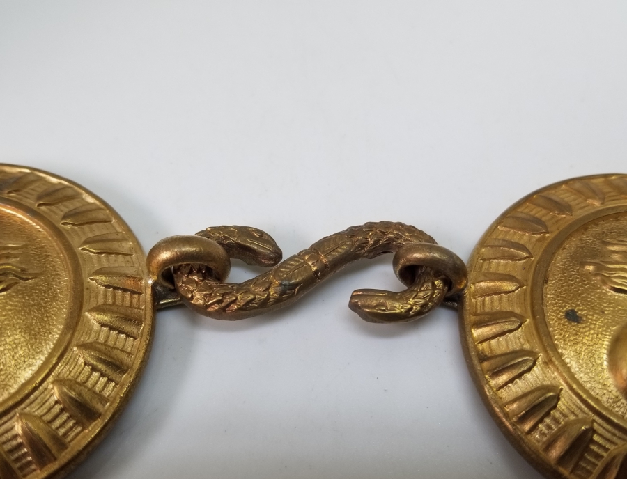 1. DÜNYA SAVAŞI DÖNEMİ TOMBAK İŞÇİLİKLİ ÇİL KONDİSYONDA FRANSIZ SUBAY KEMER TOKASI