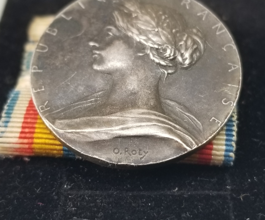 ORİJİNAL ASKISIYLA 1. DÜNYA SAVAŞI DÖNEMİ FRANSIZ GÜMÜŞ LİYAKAT MADALYASI