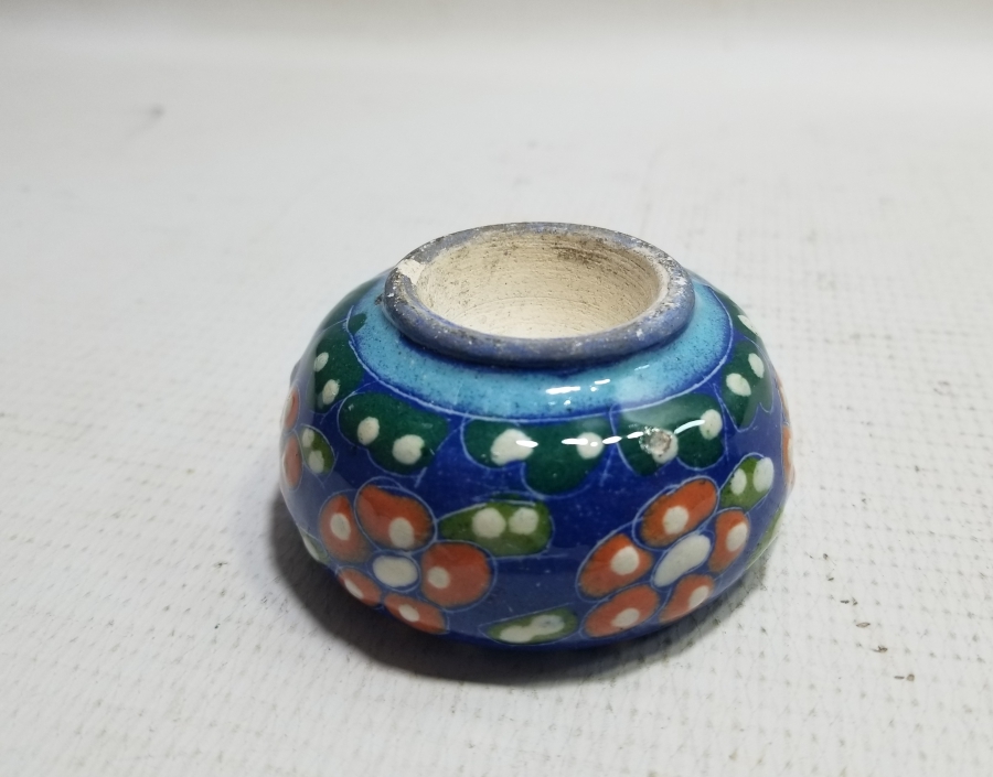 PRAG HATIRASI EL BOYAMA İŞÇİLİKLİ ÇİNİ KASE