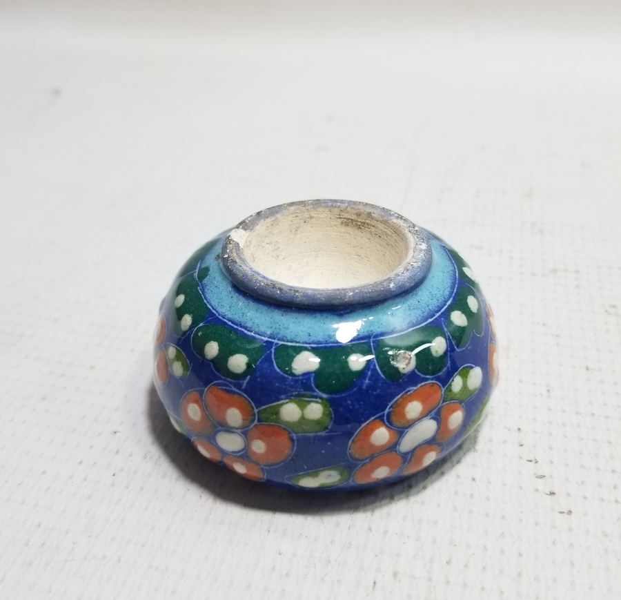 PRAG HATIRASI EL BOYAMA İŞÇİLİKLİ ÇİNİ KASE