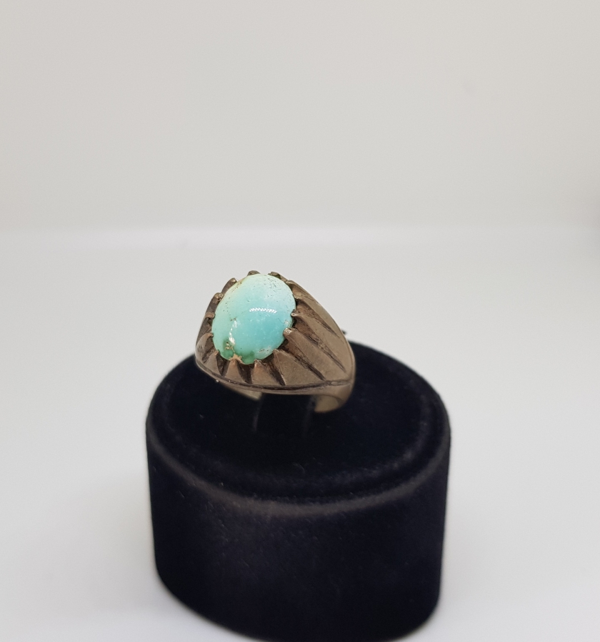 TURKUAZ TAŞLI OSMANLI DÖNEMİ NAZAR YÜZÜĞÜ