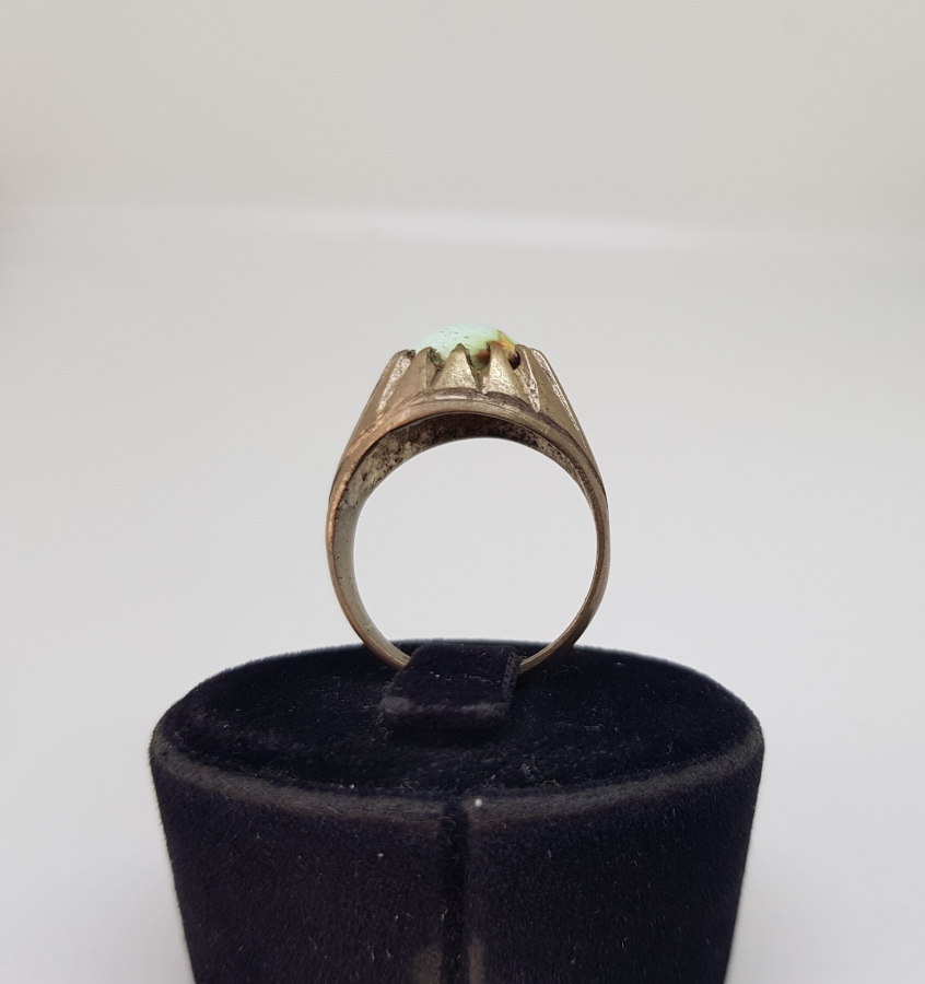 TURKUAZ TAŞLI OSMANLI DÖNEMİ NAZAR YÜZÜĞÜ