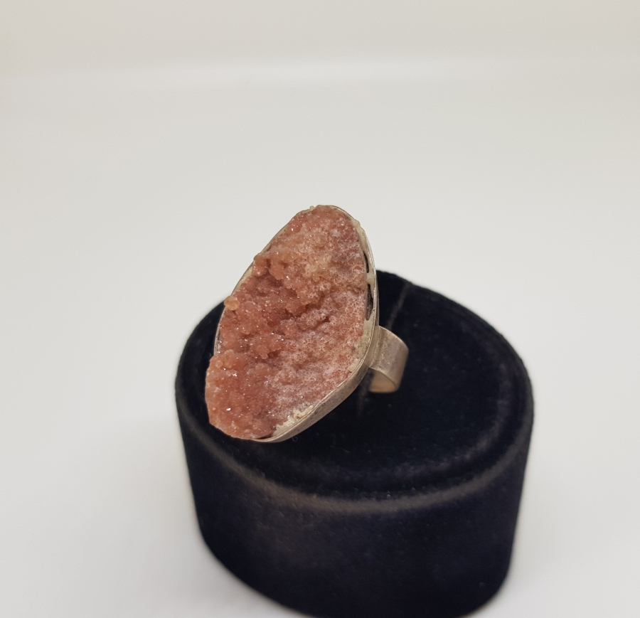 ÜZERİ DOĞAL AMETİST TAŞLI ÖZEL YAPIM ANTİKA GÜMÜŞ YÜZÜK