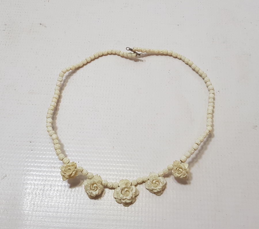 OSMANLI DÖNEMİ EL İŞİ KEMİK GERDANLIK