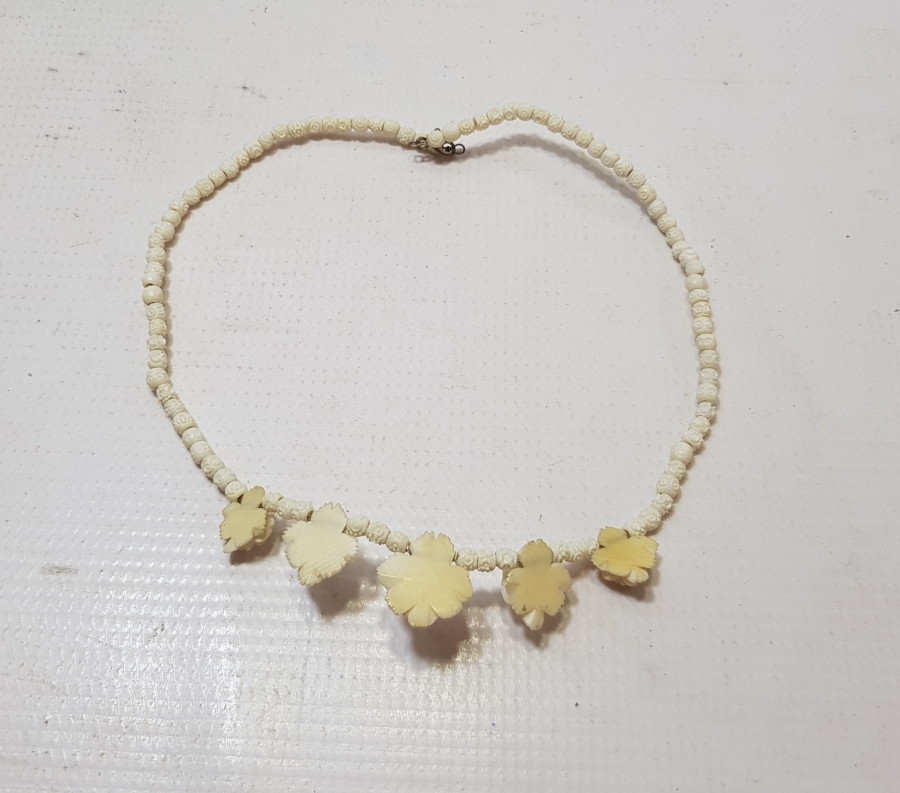 OSMANLI DÖNEMİ EL İŞİ KEMİK GERDANLIK