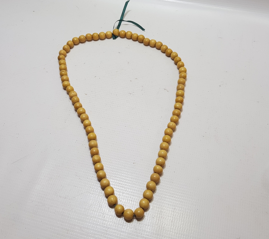 EL YAPIMI OSMANLI DÖNEMİ AHŞAP GERDANLIK