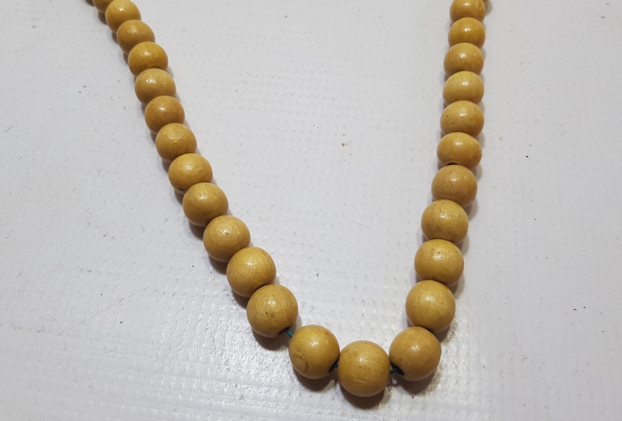 EL YAPIMI OSMANLI DÖNEMİ AHŞAP GERDANLIK