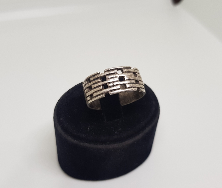 KABARTMA İŞÇİLİKLİ GÜMÜŞ ALYANS