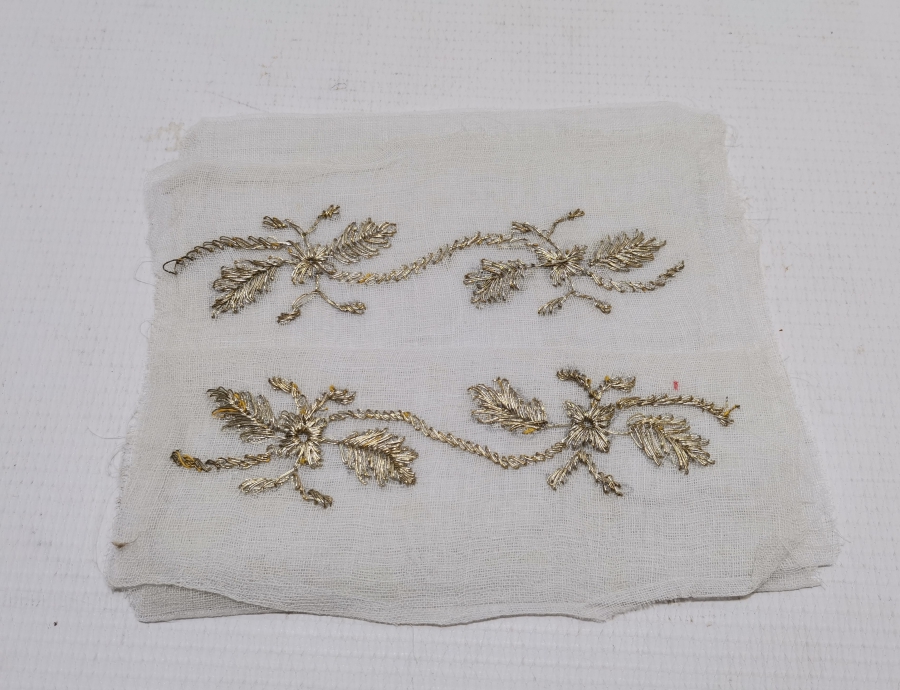 GÜMÜŞ SIRMA İŞÇİLİKLİ OSMANLI DÖNEMİ İPEK UÇKUR