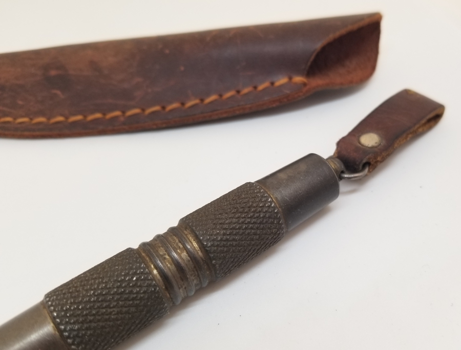 ORİJİNAL DERİ KILIFINDA ANTİKA KAMPÇI BIÇAĞI