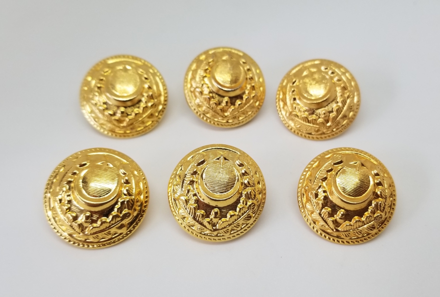 ÜZERİ ALTI VERMEYLİ ANTİKA SUBAY DÜĞMELERİ LOTU