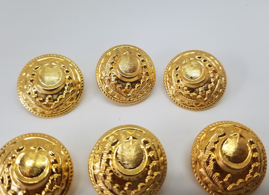 ÜZERİ ALTI VERMEYLİ ANTİKA SUBAY DÜĞMELERİ LOTU