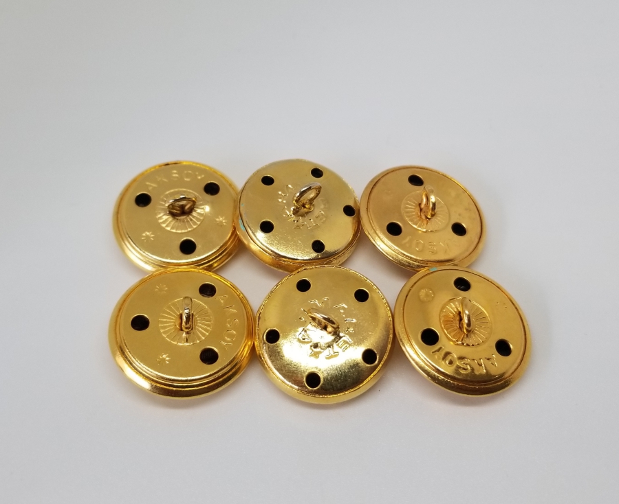 ÜZERİ ALTI VERMEYLİ ANTİKA SUBAY DÜĞMELERİ LOTU