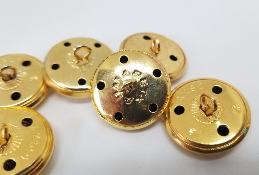 ÜZERİ ALTI VERMEYLİ ANTİKA SUBAY DÜĞMELERİ LOTU