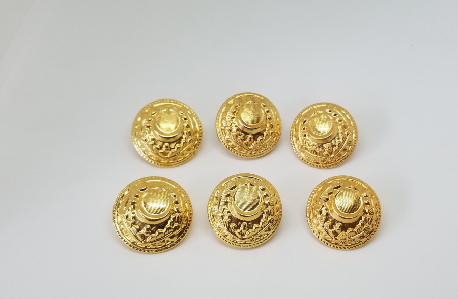 ÜZERİ ALTI VERMEYLİ ANTİKA SUBAY DÜĞMELERİ LOTU
