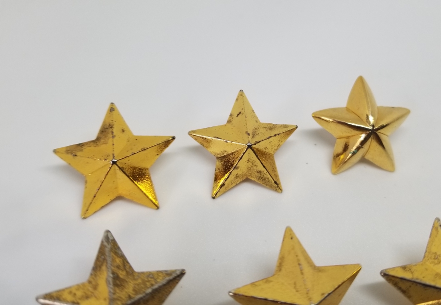 ÜZERLERİ ALTIN VERMEYLİ PAŞA APOLET YILDIZLARI LOTU