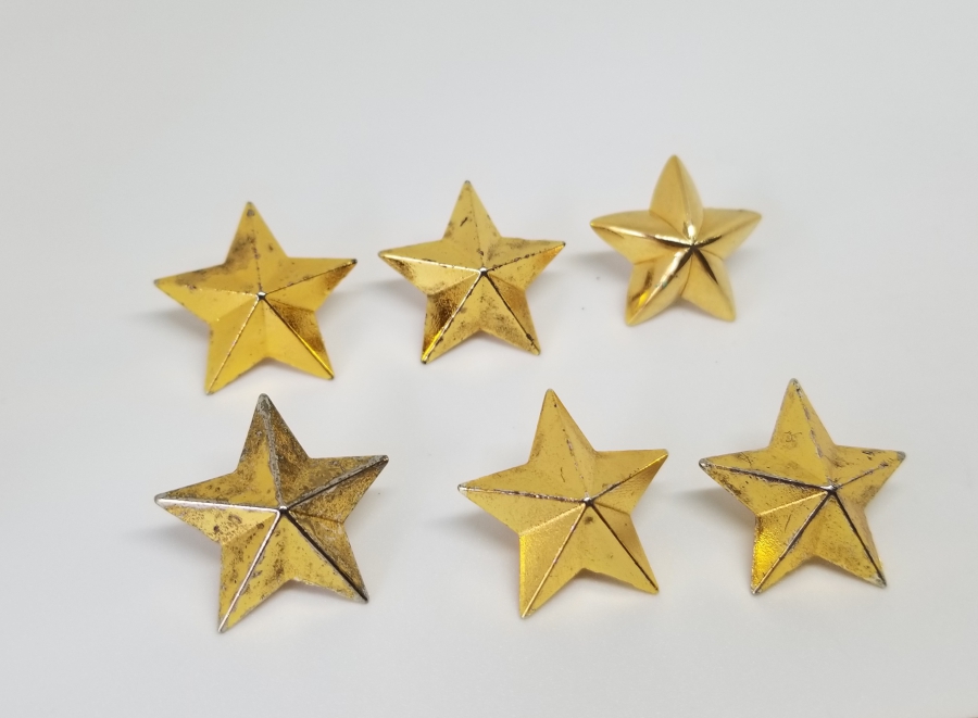 ÜZERLERİ ALTIN VERMEYLİ PAŞA APOLET YILDIZLARI LOTU