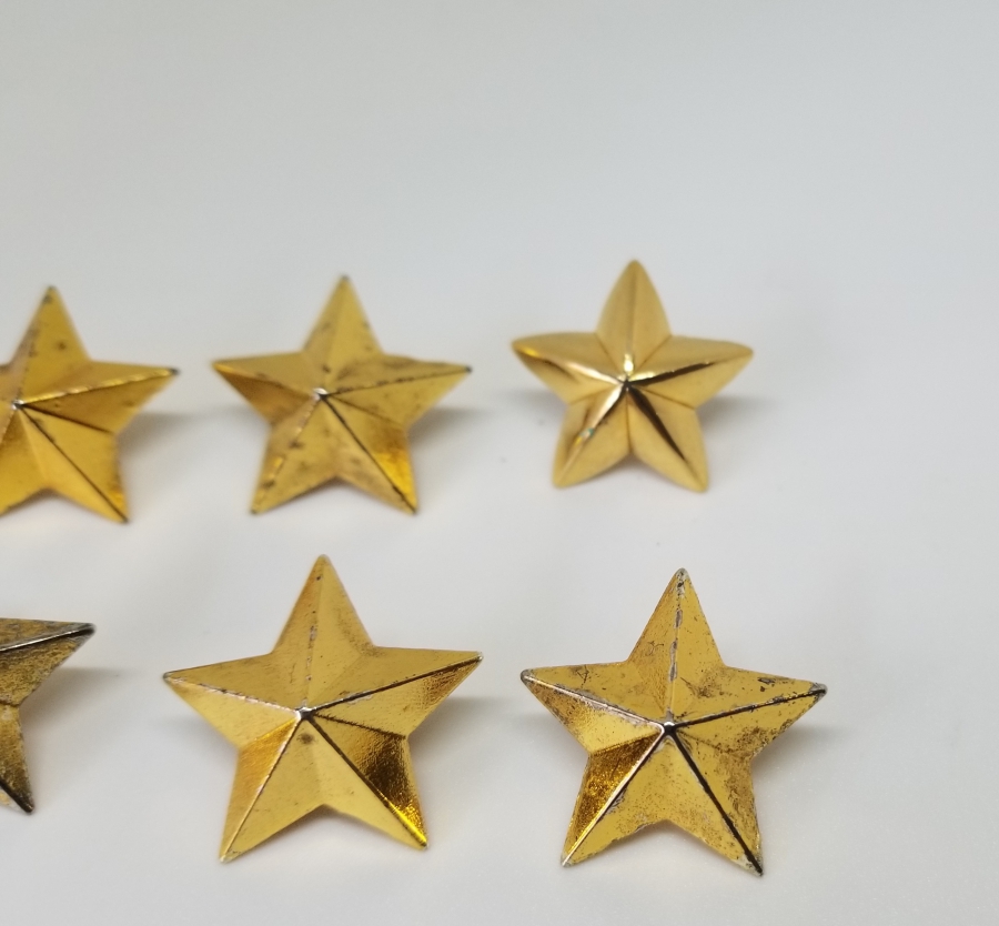 ÜZERLERİ ALTIN VERMEYLİ PAŞA APOLET YILDIZLARI LOTU