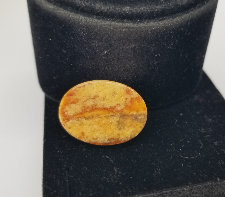 KAYA DAMLA KEHRİBAR YÜZÜK KAŞI