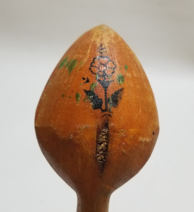 EL BOYAMA ANTİKA TAHTA KAŞIK