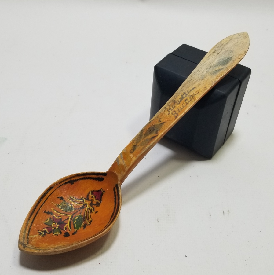 EL BOYAMA ANTİKA TAHTA KAŞIK