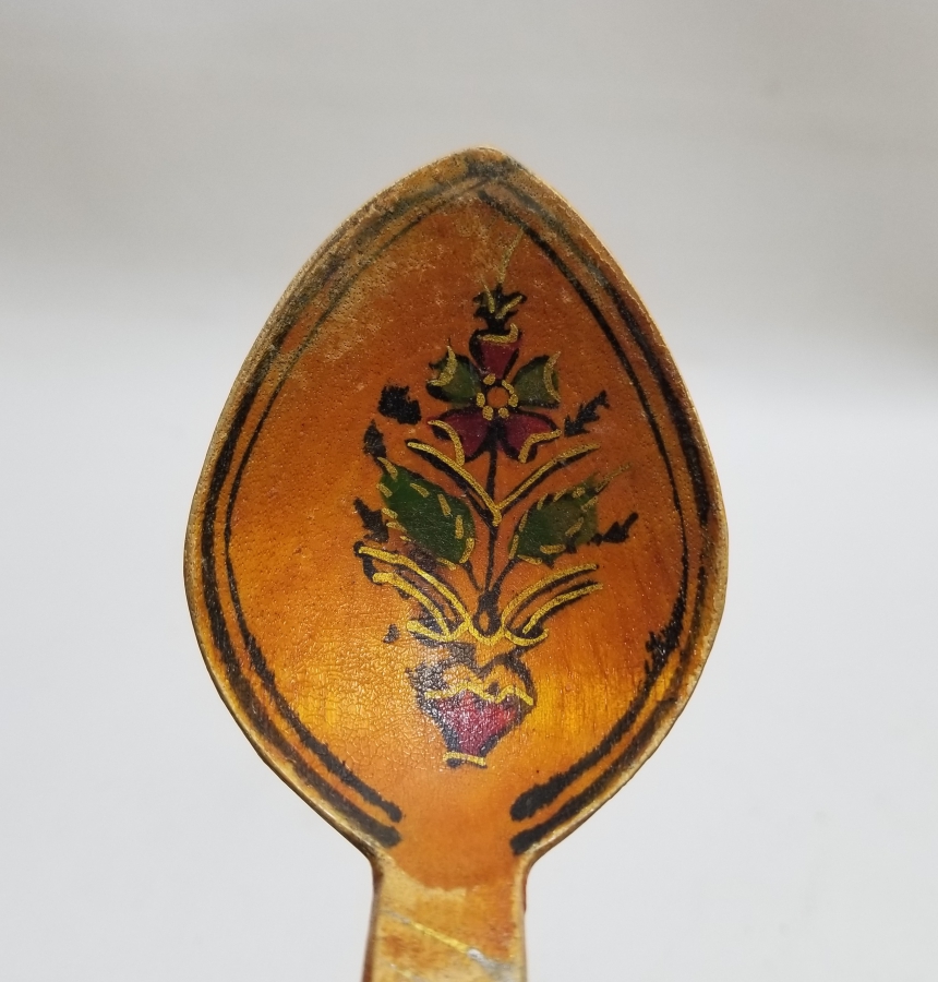 EL BOYAMA ANTİKA TAHTA KAŞIK