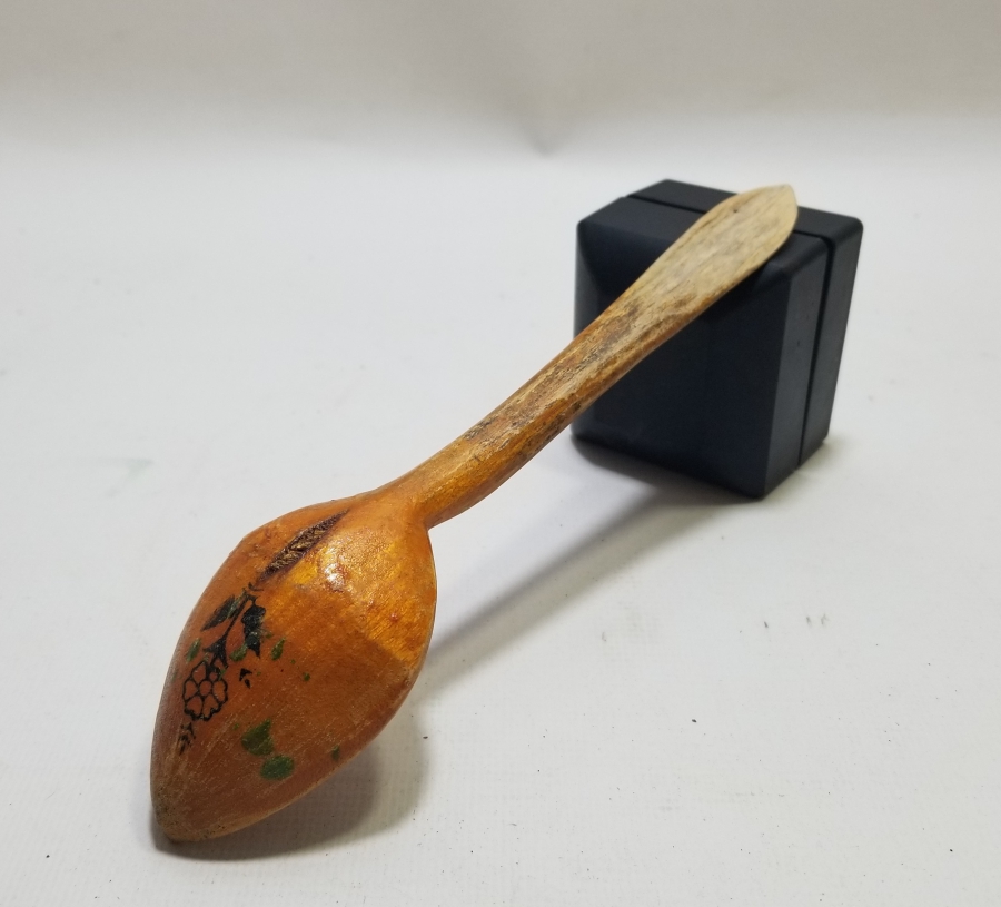 EL BOYAMA ANTİKA TAHTA KAŞIK