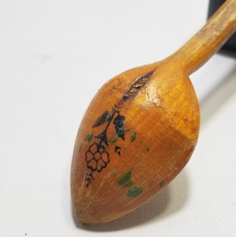 EL BOYAMA ANTİKA TAHTA KAŞIK