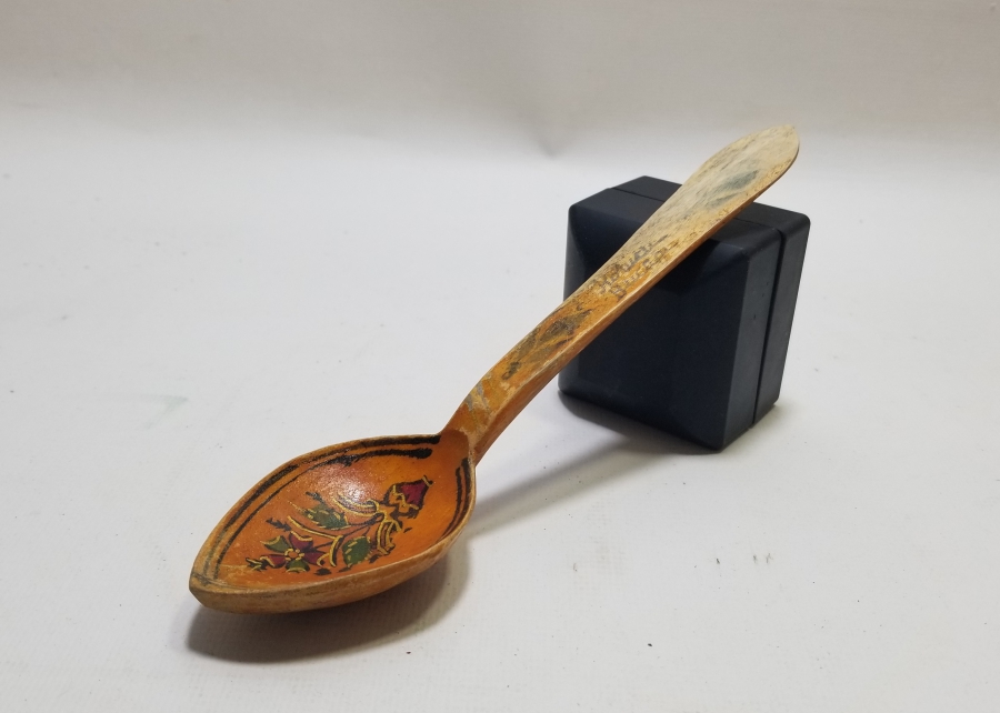 EL BOYAMA ANTİKA TAHTA KAŞIK