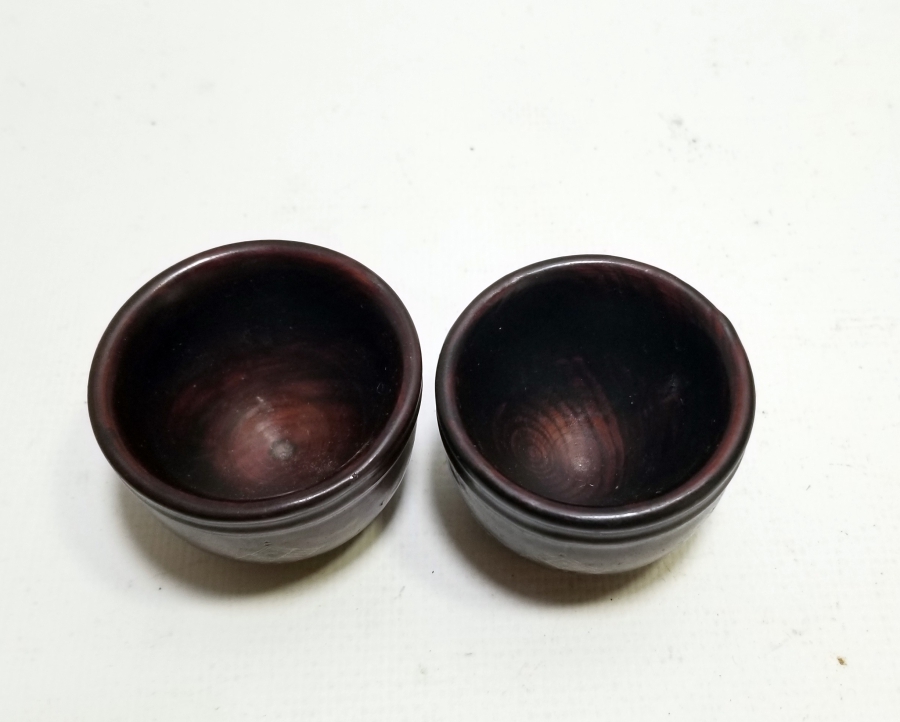 OSMANLI DÖNEMİ AFYON İŞİ ALTIN ÇAKMA İŞÇİLİKLİ ÇİFT ZEMZEM FİNCANI