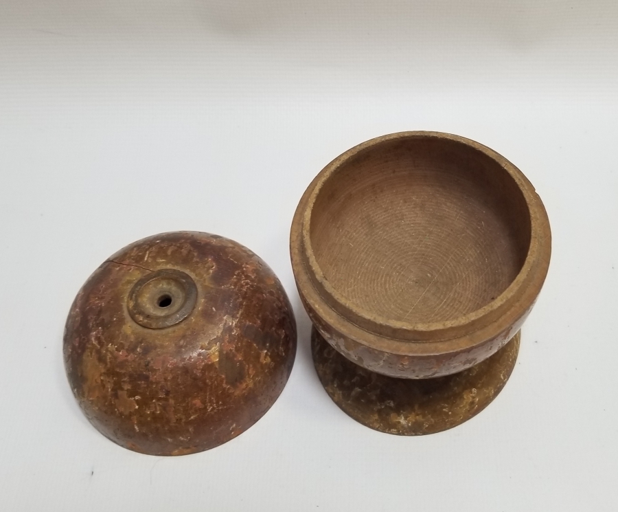 ÜZERİ KÖK BOYALI OSMANLI DÖNEMİ NADİR TEKKE İŞİ TESPİH KUTUSU