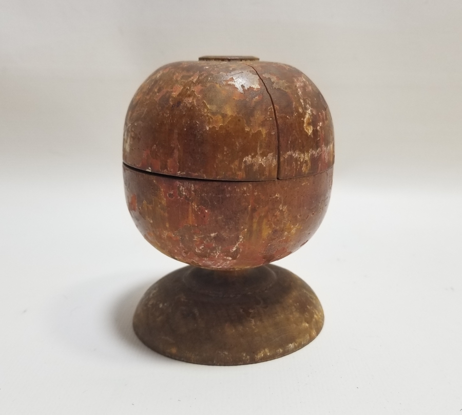 ÜZERİ KÖK BOYALI OSMANLI DÖNEMİ NADİR TEKKE İŞİ TESPİH KUTUSU