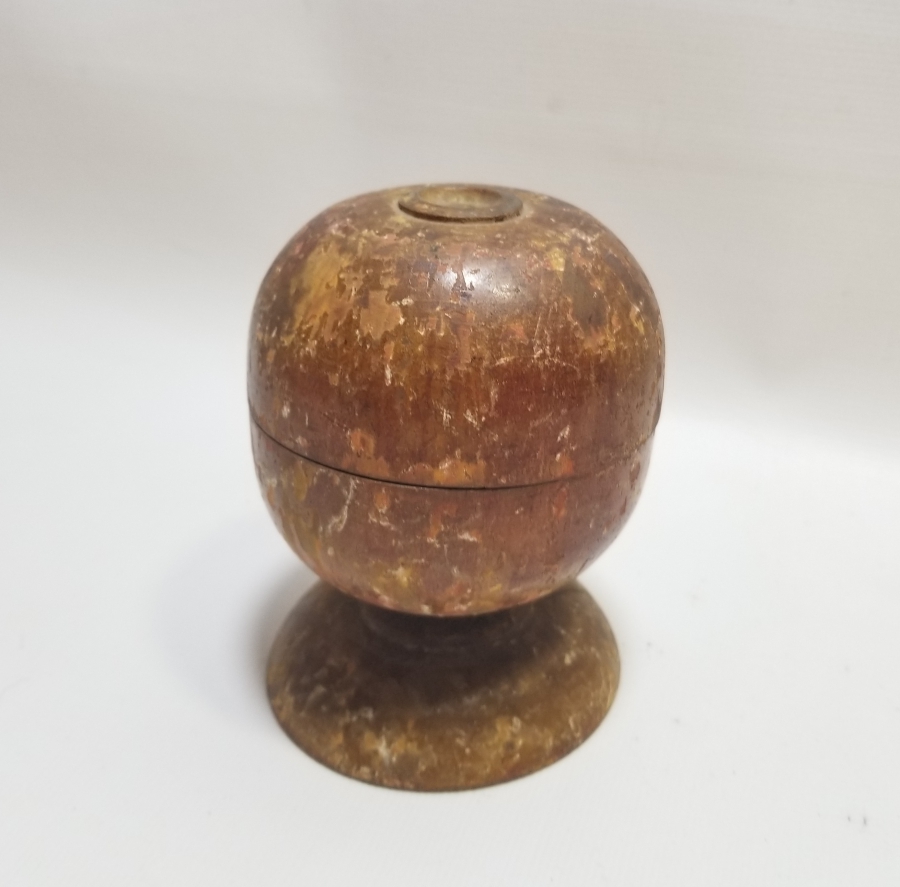 ÜZERİ KÖK BOYALI OSMANLI DÖNEMİ NADİR TEKKE İŞİ TESPİH KUTUSU