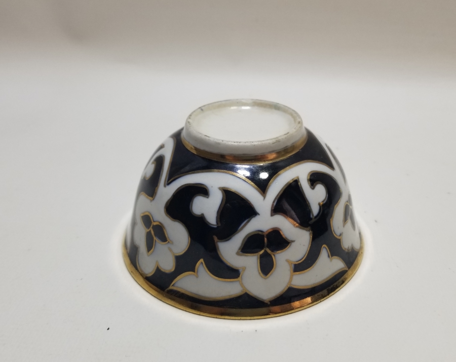 ÜZERİ ALTIN VARAKLI OSMANLI DÖNEMİ PORSELEN KASE