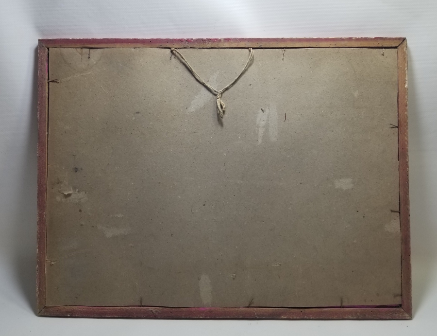 OSMANLI DÖNEMİ KABE-İ ŞERİF GÖRSELLİ CAM ALTI PANO