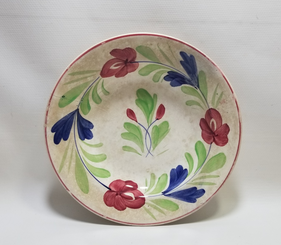 OSMANLI DÖNEMİ EL BOYAMA PAPATYALI TABAK