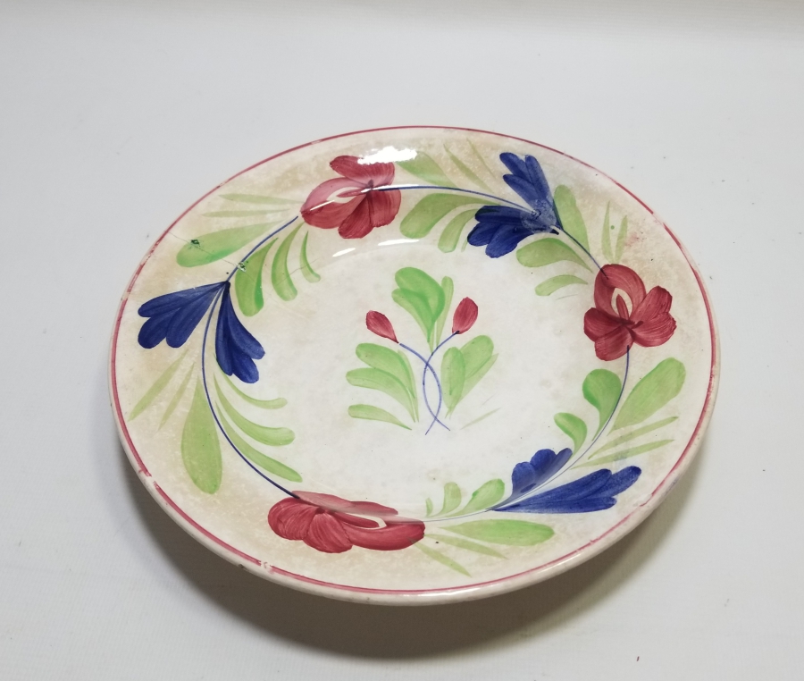 OSMANLI DÖNEMİ EL BOYAMA PAPATYALI TABAK
