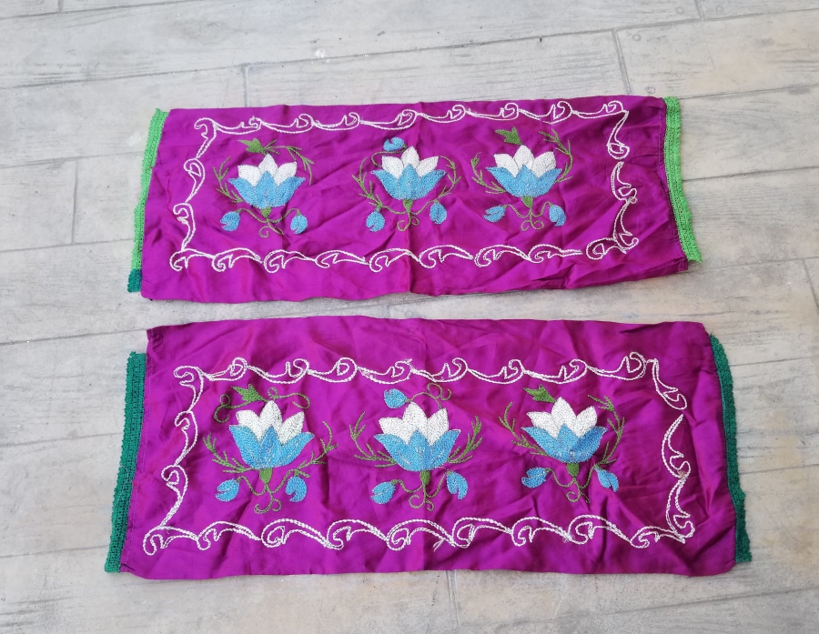 SUZANİ İŞÇİLİKLİ ANTİKA ÇİFT YASTIK TAKIMI